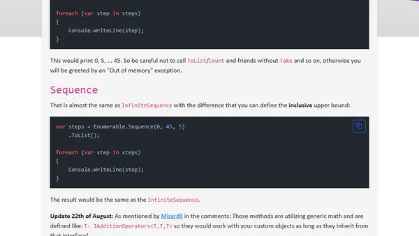 Two more LINQ extensions in dotnet 10