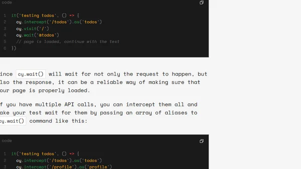 How to wait for page to load in Cypress