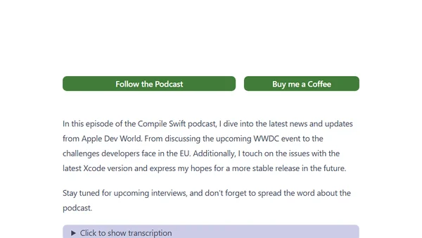 WWDC 24, EU Trader or Not? Xcode 15 Bugs?