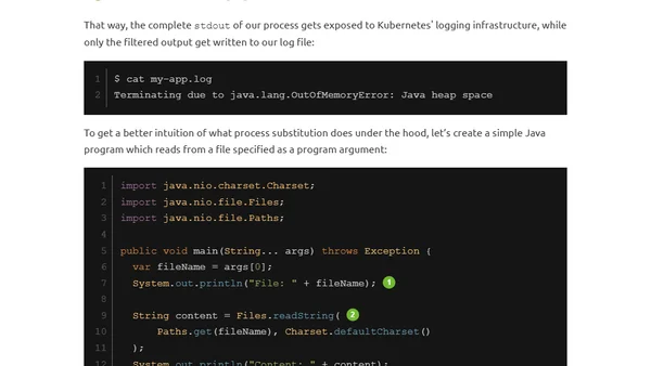 Filtering Process Output With tee