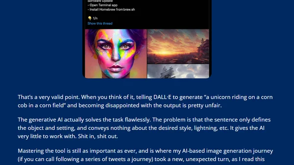 AI-based image generation with DALL·E, Stable Diffusion and Promptbase