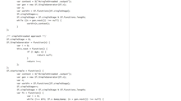 Javascript Pseudo-threading