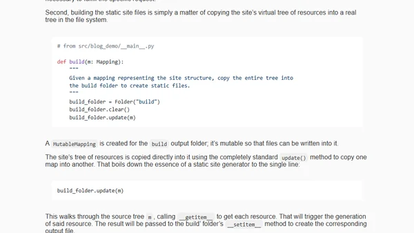 Creating a simple blog in Python with Origami concepts