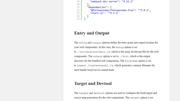 Packaging Web Components with Webpack