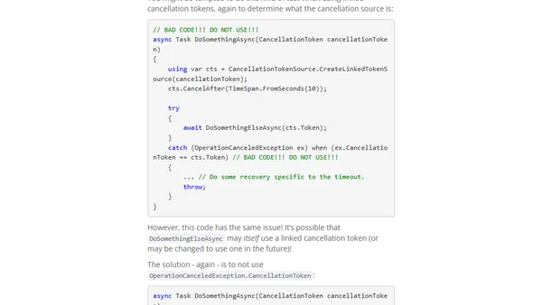 Cancellation, Part 6: Linking