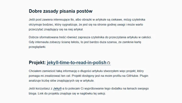 Długość artykułu w minutach