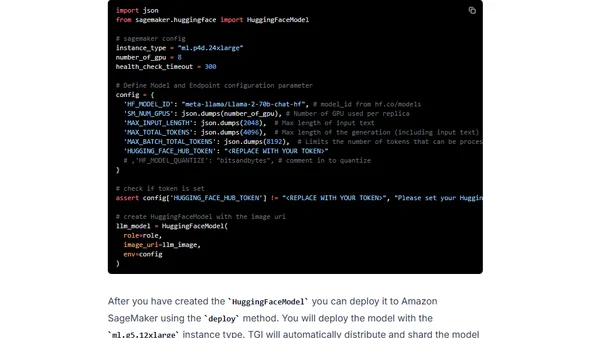 Deploy Llama 2 7B/13B/70B on Amazon SageMaker