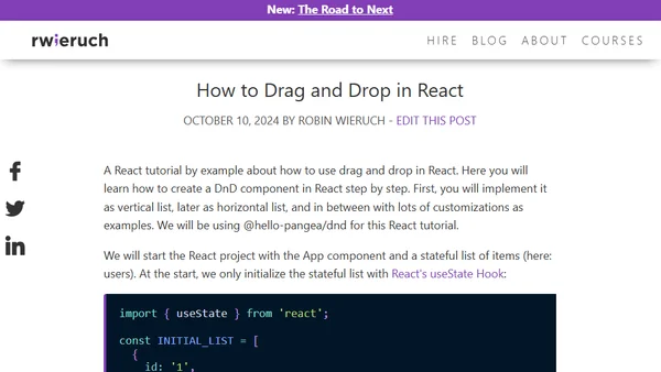 How to Drag and Drop in React