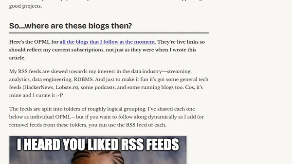 How I Try To Keep Up With The Data Tech World (A List of Data Blogs)