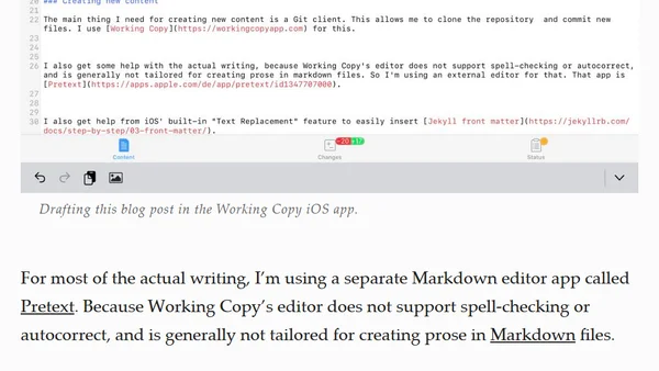 📄 How I publish to this website using iOS
