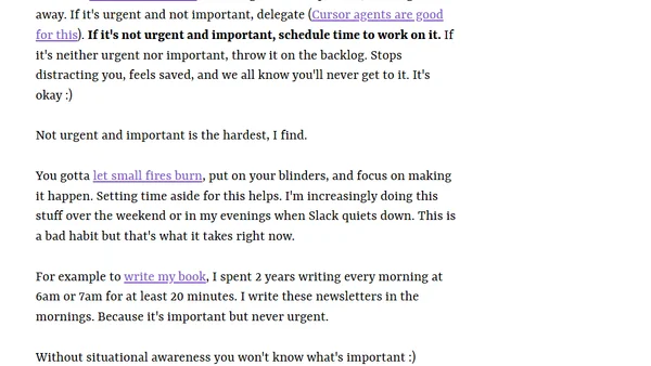 The job behind the job [of a high level IC]