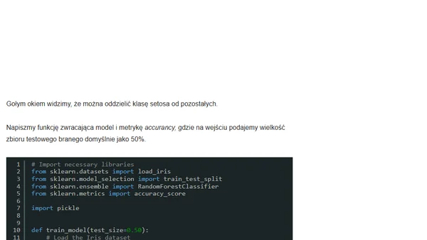 Jak serwować modele ML za pomocą FastAPI?