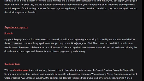 Going Jamstack with Netlify and Nuxt 2