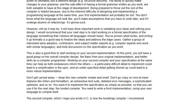 How to design a new programming language from scratch