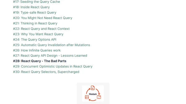 React Query - The Bad Parts