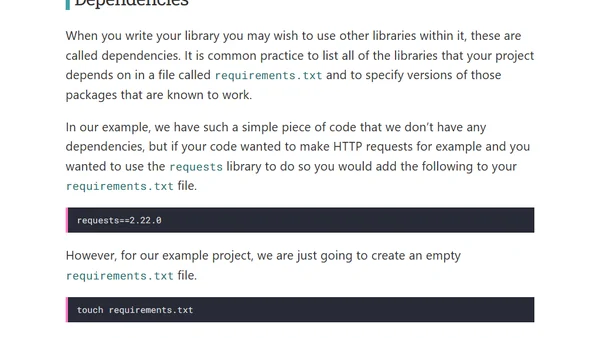 Creating an open source Python project from scratch