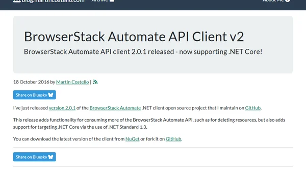 BrowserStack Automate API Client v2