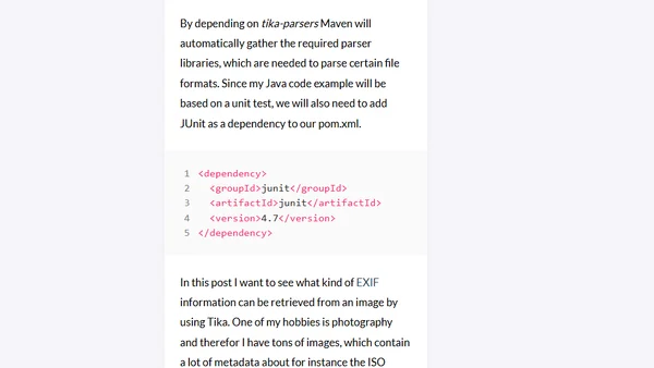 Metadata extraction with Apache Tika