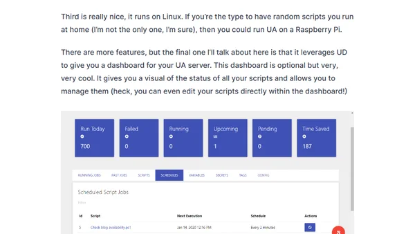 Universal Automation: An Early Look