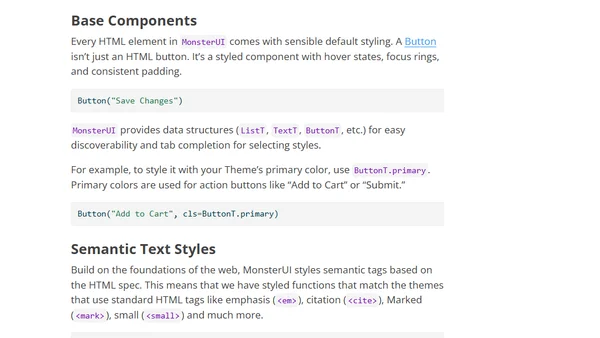 MonsterUI: Bringing Beautiful UI to FastHTML