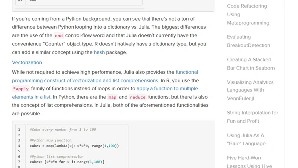 A Beginner's Look at Julia