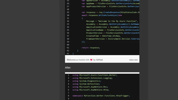 ASP.NET Core: Using the ASP.NET Core integration on Azure functions