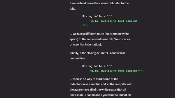 Definitive Guide To Text Blocks In Java 13