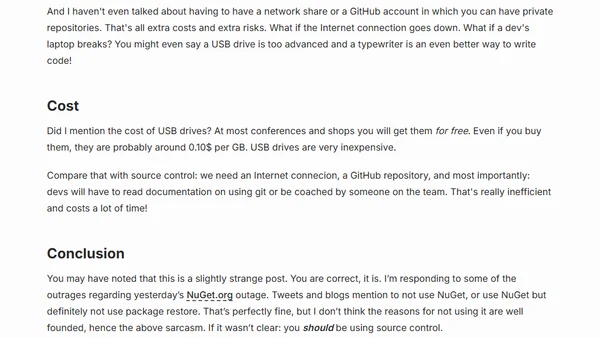 Source Control considered harmful