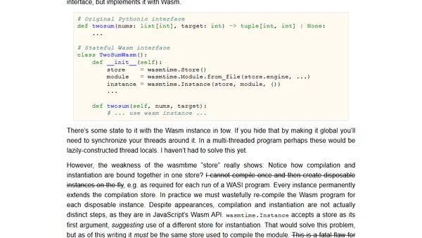 WebAssembly as a Python extension platform