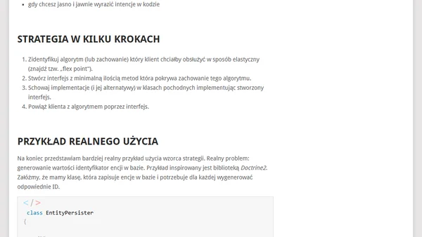 Wzorce projektowe: Strategia