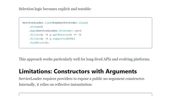 Rediscovering Java ServiceLoader: Beyond Plugins and Into Capabilities