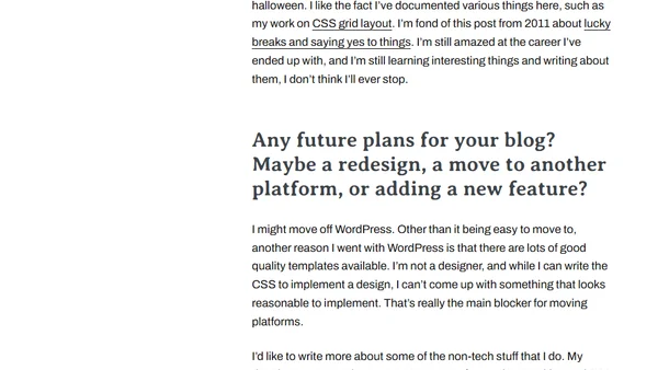 Blog questions challenge