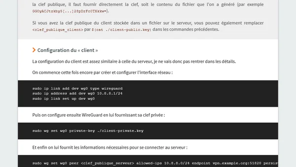 WireGuard : découverte d'un VPN moderne, simple et multiplateforme