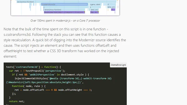 Be Mindful With Modernizr