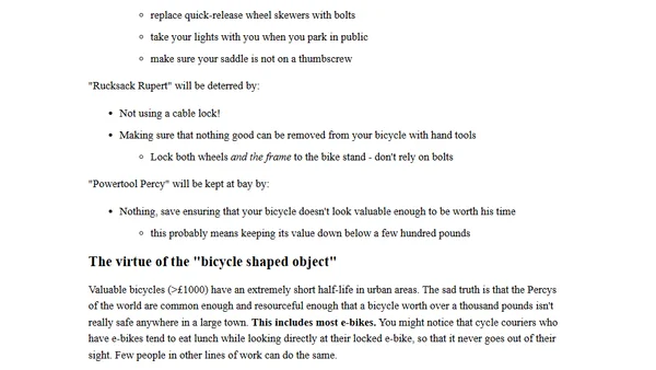 Threat modelling case study: bicycles