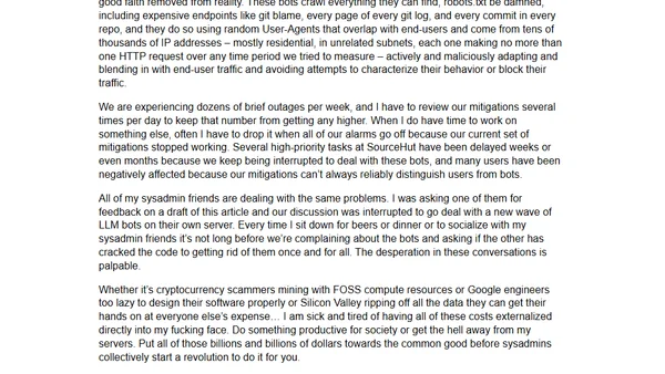 Please stop externalizing your costs directly into my face