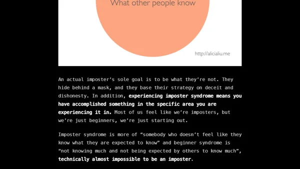 You Don't Have Imposter Syndrome (as a Beginner)