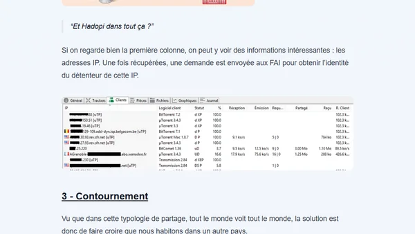 Hadopi : fonctionnement et contournement