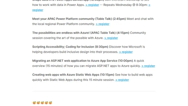 Microsoft Ignite 2020 - Recommended Sessions for Australian Developers