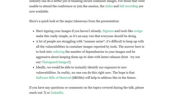 Building images for the secure supply chain