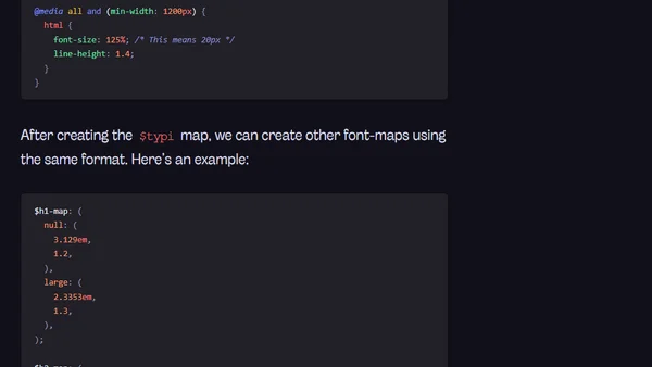 Everything I know about Responsive Web Typography