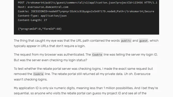 Eversource EV Rebate Program Exposed Massachusetts Customer Data
