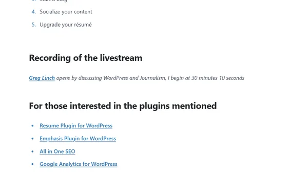 Using WordPress to Craft Your Personal Brand