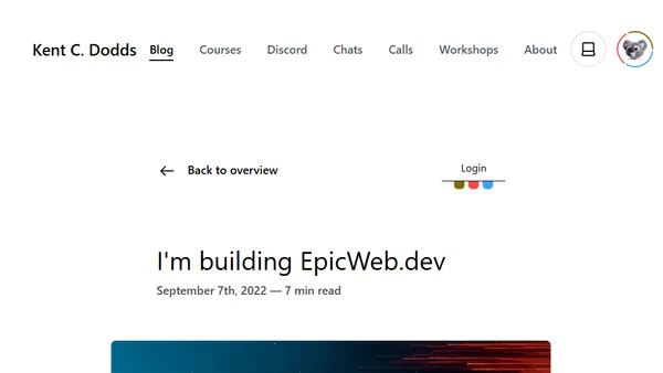 I'm building EpicWeb.dev