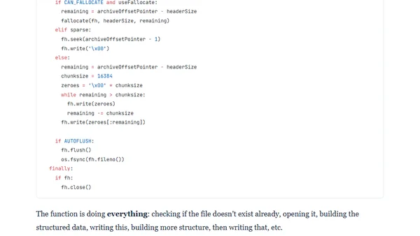 Python bad practice, a concrete case