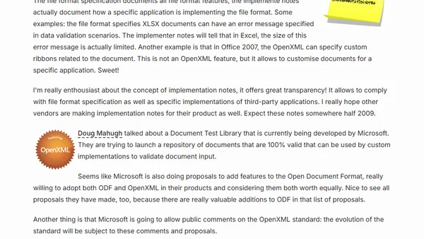OpenXML DII workshop Brussels - Quick summary