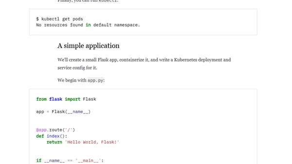 A single-node Kubernetes cluster without virtualization or a container registry
