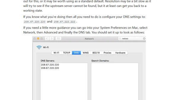 Open DNS for when DNS outages occur