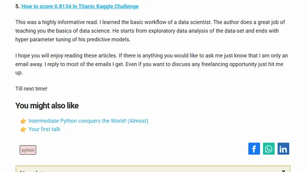 Interesting Python Tutorials
