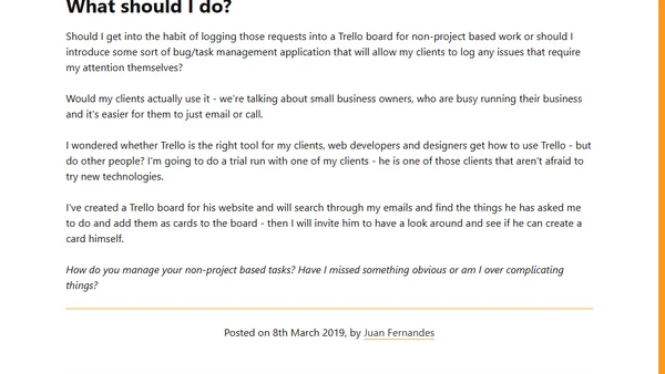 Keeping track of tasks